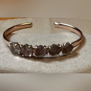 Kendra Scott Rose Gold bracelet with brown stones